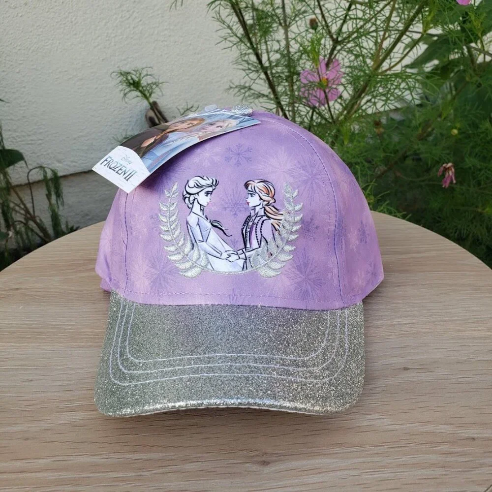 New DISNEY Frozen Elsa Anna Hat Baseball Cap Disneyland Toddler / Child size Com